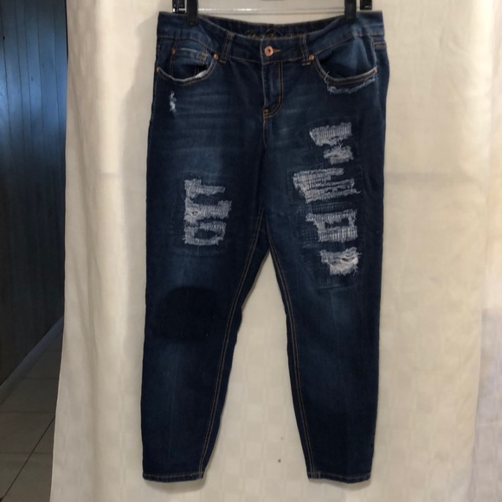 Revolution by Revolt Distressed Ankle Jeans Size15